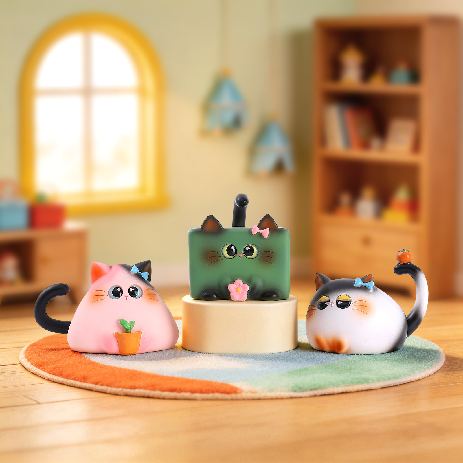 Blind Box Cat Figurine Resin C - Home Security Box 评论和价格